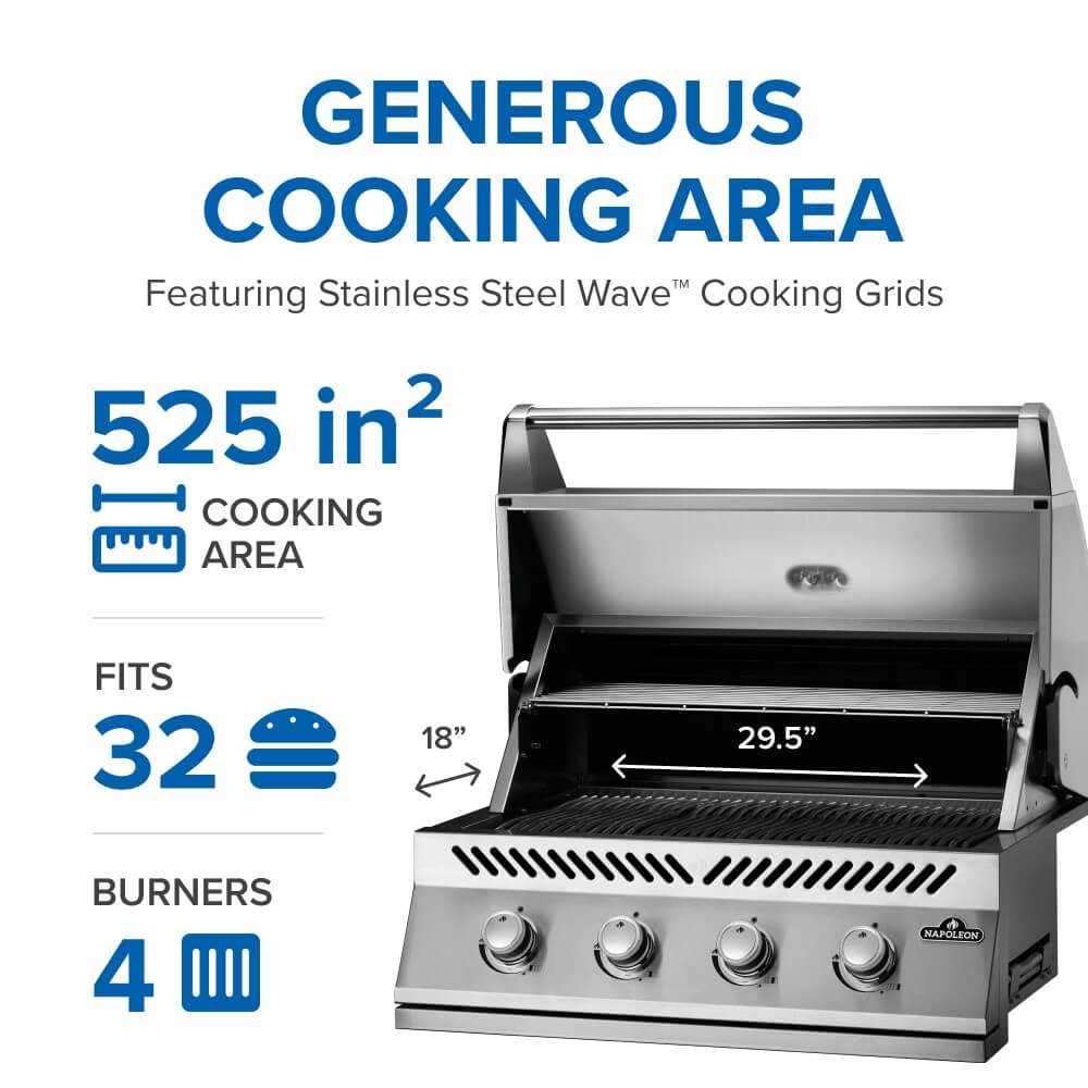 Napoleon Built-In 500 Series 32-inch Gas Grill (NG)