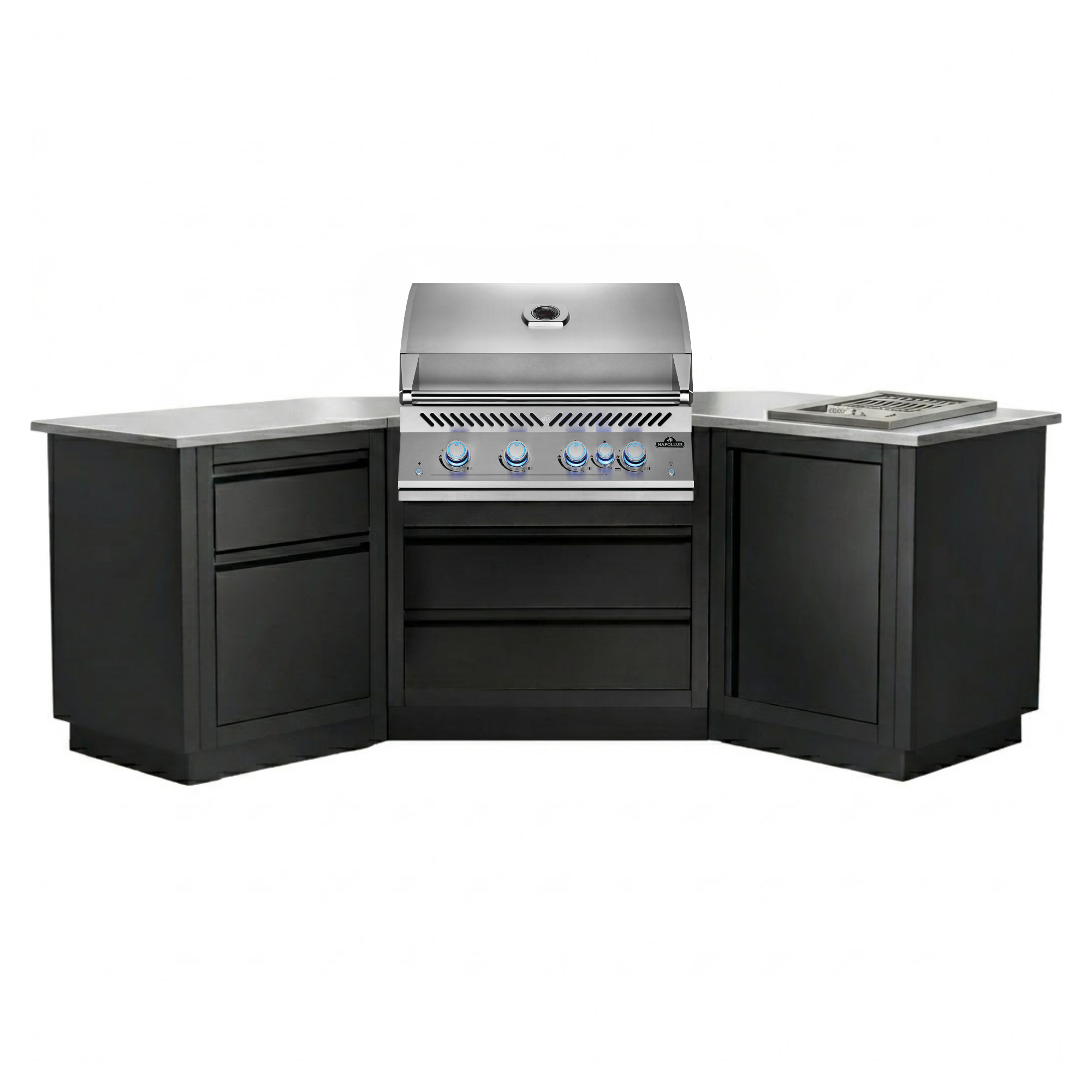 Napoleon Outdoor Kitchen – Built-in 700 Series BIG32 + Burner 45-Degree Corner