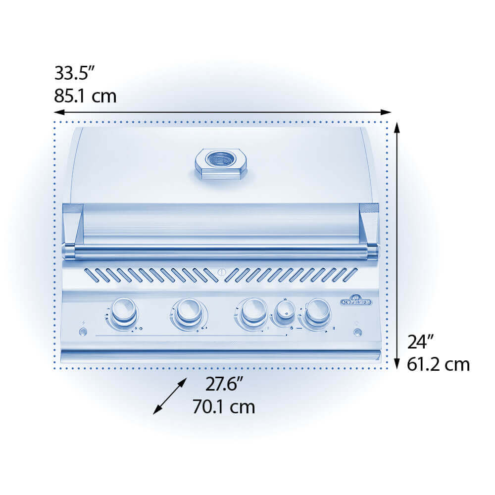 Napoleon Built-In 700 Series 32-inch Gas Grill with Rear Infrared Burner (NG/LPG)