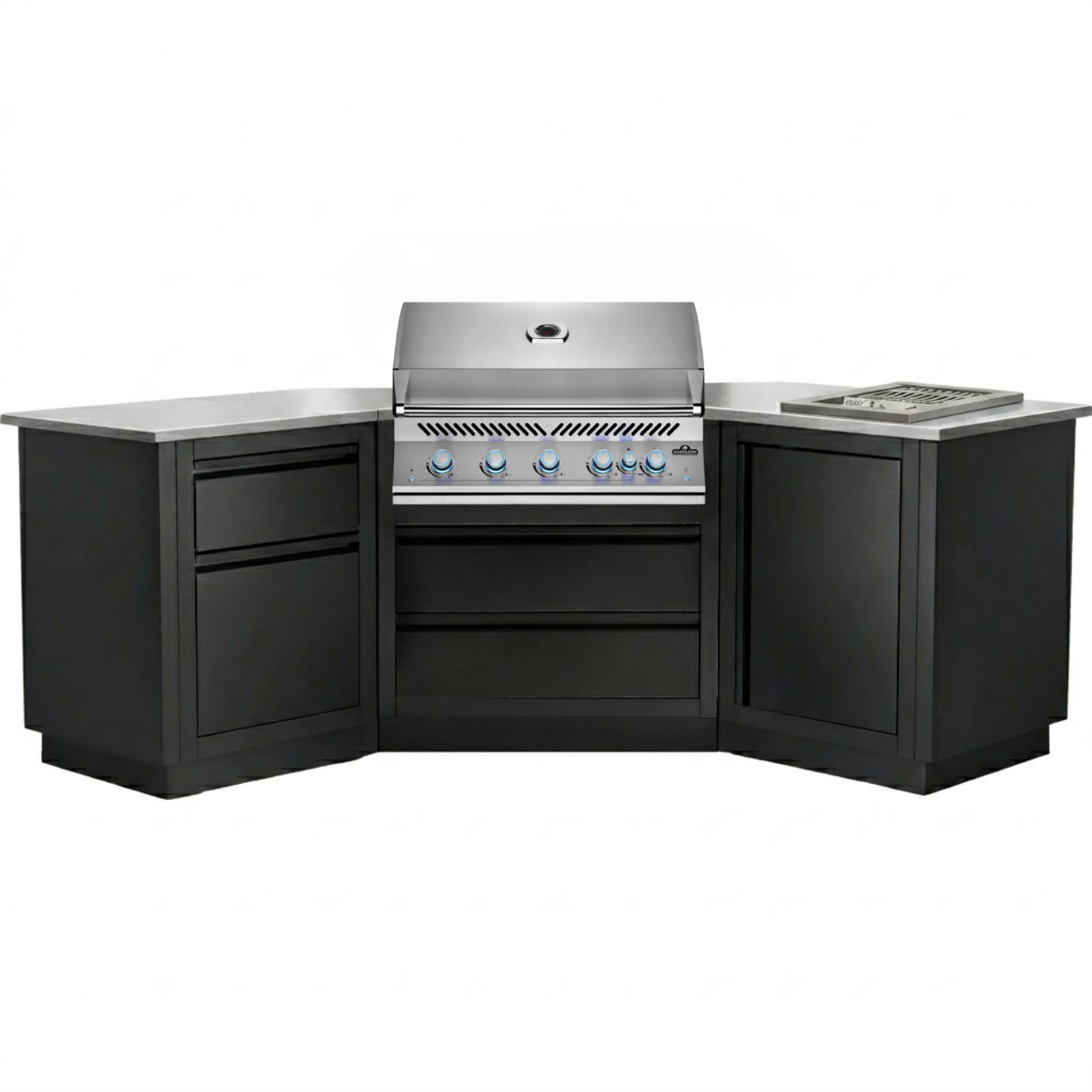 Napoleon Outdoor Kitchen – Built-in 700 Series BIG38 + Burner 45-Degree Corner